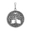 Серебряная подвеска круглой формы Древо жизни 5309928